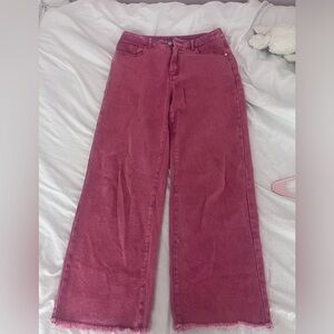 Cider pink jeans. Baggy but cute goes with so many fun or simple tops.
